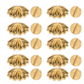 Miniatyrbild 5 av 10: 10 Set Antik Chrysanthemum Spik Mässing Skruvnit Dekoration 2#13mm