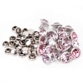 Miniatyrbild 7 av 9: 20 Set Rhinestone Rivet Färgglad Silver Sida DIY Väska Skor Kläder Dekoration 10mm10mm Silver Sida Rosa Rhinestone