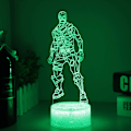 Miniatyrbilde 4 av 7: Fjernstyrt 3D nattlyslampe med 16 farger, skiftende visuell effekt, skrivebordslampe, nattbordlampe, hjemmedekorasjon til soverommet