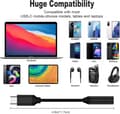 Miniatyrbilde 5 av 5: USB Type C til 3,5 mm hunn hodetelefonkontaktadapter, USB C til