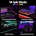 Miniatyrbillede 5 af 5: Stor RGB LED-belyst gaming-musemåtte - Musemåtte med halkfri bas 40x90cm