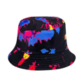 Tryckt tie-dye fiskarehatt utomhus solskydd hink M
