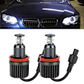 Miniatyrbillede 9 af 10: 2 stk. For H8 40W Super Lyse Angel Eyes Tågeforlygte LED Pærer Passer til E91 E92 E93