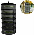 Lager Mesh Plant Drying Net, Foldable Hanging Net, Black Herb Drying Net with Zipper, Herb Dryer, Black