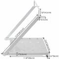 Miniatyrbild 2 av 5: Work Platform, Work Platform for Ladders Tool Shelf for All Ladders Holds 180 kg-