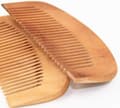 Peach Wood Comb, Anti-Static Fine Tooth Comb, 2-Pack