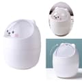 Desktop Trash Can, Portable Trash Can with Lid, Mini Plastic Trash Can for Table Use, for Sink, Dressing Table