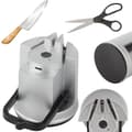 Knife and Scissor Sharpener - Electric Sharpener with Suction Cup