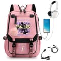 Katseye Music Print School Backpack Lightweight Large Capacity for Students No. 6