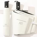 Automatic Foldable Umbrella with UV Protection White