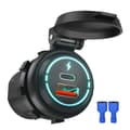 Car Charger 12V/24V QC3.0 with Protective Cap Black