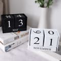 Miniatyrbilde 3 av 5: Svart Nyeste Vintage Trekalender, Tre Evighetskalender w