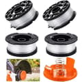 4-piece trimmer line set with replacement spools and spool cover for Black & Decker