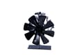 Miniatyrbillede 2 af 5: Pejseventilator for Bedre Varmefordeling, 8 Blade Sort