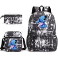 Lilo & Stitch Ryggsäck Set skolväska. .- Perfekt blixt svar lightning black