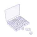 Empty bobbins for sewing machine plastic 25 pcs Transparent