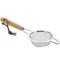 Baking Sieve with Silver Frame and Wooden Handle