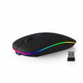 Wireless Mouse - 2.4G + Bluetooth, Dual Mode, Backlit Black