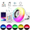 AUDBURN E27 LED Bulb - Dimmable RGB Color - Built-in Bluetooth Speaker