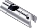 Bruseholder, 18-25 mm justerbar diameter, Krom + ABS-design til brusehoved, Egnet til brusestang