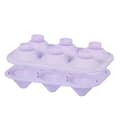 Ice Cube Mold 6 Grids Silicone Diamond Whiskey Ice Balls Maker Ice Cube Tray for Cocktail DIY Bar Decoration Stackable Purple