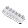 Storage Box with 12 Compartments in Transparent Plastic
