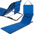 Strandmåtte med ryglæn til strand og camping - Sammenklappelig