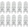 (Transparent) 10-pack G9 halogenlampor - Varmvit 25W AC 230V