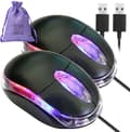 Retractable Cord Genius, Silent Wired Mouse with High-Resolution Optical Tracking for Seamless Use