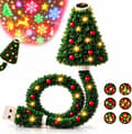 Juleprojektorlys, Plug and Play HD USB-juletræsprojektor