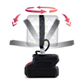 Miniatyrbillede 4 af 5: Til Bosch 18v Li-ion Batteri LED Arbejdslampe 3/4 Tommer Lommelygte Forlygte 6inch