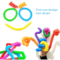 Miniatyrbillede 5 af 7: 8Pack Store Pop Tubes Fidget Legetøj Sensorisk Legetøj til Stress Angst Lindring for Børn Voksne Læringslegetøj Småbørn Strækrør Macaroon 6pcs 1.9cm