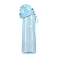 Miniatyrbild 2 av 5: Smaksatt vattenflaska med 7 smakpods Air Water Up-flaska Frostad svart 650 ml Air Starter Up-set Vattenkopp för camping Sport Klar Blå Clear Blue Only water bottle