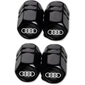 Miniatyrbilde 1 av 5: Bildäckventilkåpor, Bildammskydd för Audi A1 A3 RS3 A4 A5 A6 A7 RS7 A8 Q3 Q5 Q