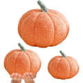 Miniatyrbilde 1 av 5: Slengeputer Pumpa Skastpute 2-pakke Pumpa Skastpute Myk Halloween Slengeputer Søt 3D-simulering Gresskar Sofa Skastpute Halloween Dekor Oransje