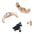 Miniatyrbilde 7 av 8: 2 stk. Casterblokker C-nav Gullfarget Rustsikker Messing Presis Stabil RC Crawler C-nav med Skrue for Traxxas 1/18 TRX4M