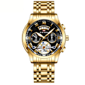 Miniatyrbillede 1 af 6: Herre Chronograph Vandtæt Analog Ur Stort Urskive Lys Dato Ure til Mænd Klassisk Elegant Gave[mo]