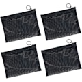 Miniatyrbillede 1 af 10: Pieces Mini Toilettaske med Lynlås, Mesh Organizer Taske, Sort Nylon Vandtæt Lille Håndtaske Kosmetik