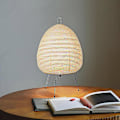 Miniatyrbild 1 av 5: Japansk design Akari Noguchi bordslampa: Rispappersstående lampa för sovrum, arbetsrum, vardagsrum, bar - Heminredningsarmatur Yw1 [DB] A