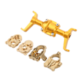 Miniatyrbild 3 av 8: Främre Axelhus Styrkopp CNC RC Bil Metall Främre Axelhus Set för FMS för Xiaoqi FCX24 1/24 Halv RC Bil Guld
