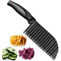 Miniatyrbillede 1 af 5: Køkkenhjælper bølgeskærer, kartoffelskærer alsidig grøntsagsskærer rillet kniv crinkle cutter kartoffel salat