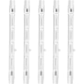 Miniatyrbillede 1 af 5: 100W 118mm R7s Dæmpbar halogenpære varm hvid 2800K (5-pak)