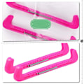 Miniatyrbilde 5 av 5: Beskyttelse for kunstløpskøyter Skøytebeskyttelse Justerbar elastisk skøytebeskyttelse for kunstløp (rosa rosa) (2 stk)