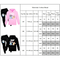 Miniatyrbild 5 av 5: Barn Bluey Hoodies Pojkar Träningsoverall Sporttröja Casual Flickor Pullover Hoodie Tröja Sportkläder för Tonåringar Tryck Hoodie Söt Pullover Svart Black 150cm