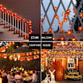 Miniatyrbilde 3 av 5: Høstlønnblad LED-lysstreng med batteri, 8 blinkemodus, perfekt for høst, bryllup, jul, Thanksgiving og bursdagsfester