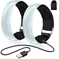 Pikkukuva 1 / 5: Ladattavat LED-rannekkeet, 2 kpl USB-heijastinvalonauhoja