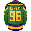 Miniatyrbilde 3 av 4: Menn Mighty Ducks 96 Charlie Conway 99 Adam Banks 33 Greg Goldberg Film Hockey Drakter Grønn 96 M