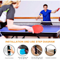 Miniatyrbilde 3 av 4: Foldbart Bordtennisnett for Alle Bord, Bærbar Bordtennisnett