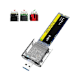 Pikkukuva 5 / 5: M2 SSD -kotelo M.2 - USB 3.0 5 Gbps Nopea SSD-kotelo Sata M.2 NGFF SSD 2242 2260 2280 mm Ca