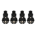 Miniatyrbillede 2 af 8: 4 stk. EU4.8MM til IEC320 C5 Strømadapter Universal Standard Computer Strømadapter EU Stik 100-250V